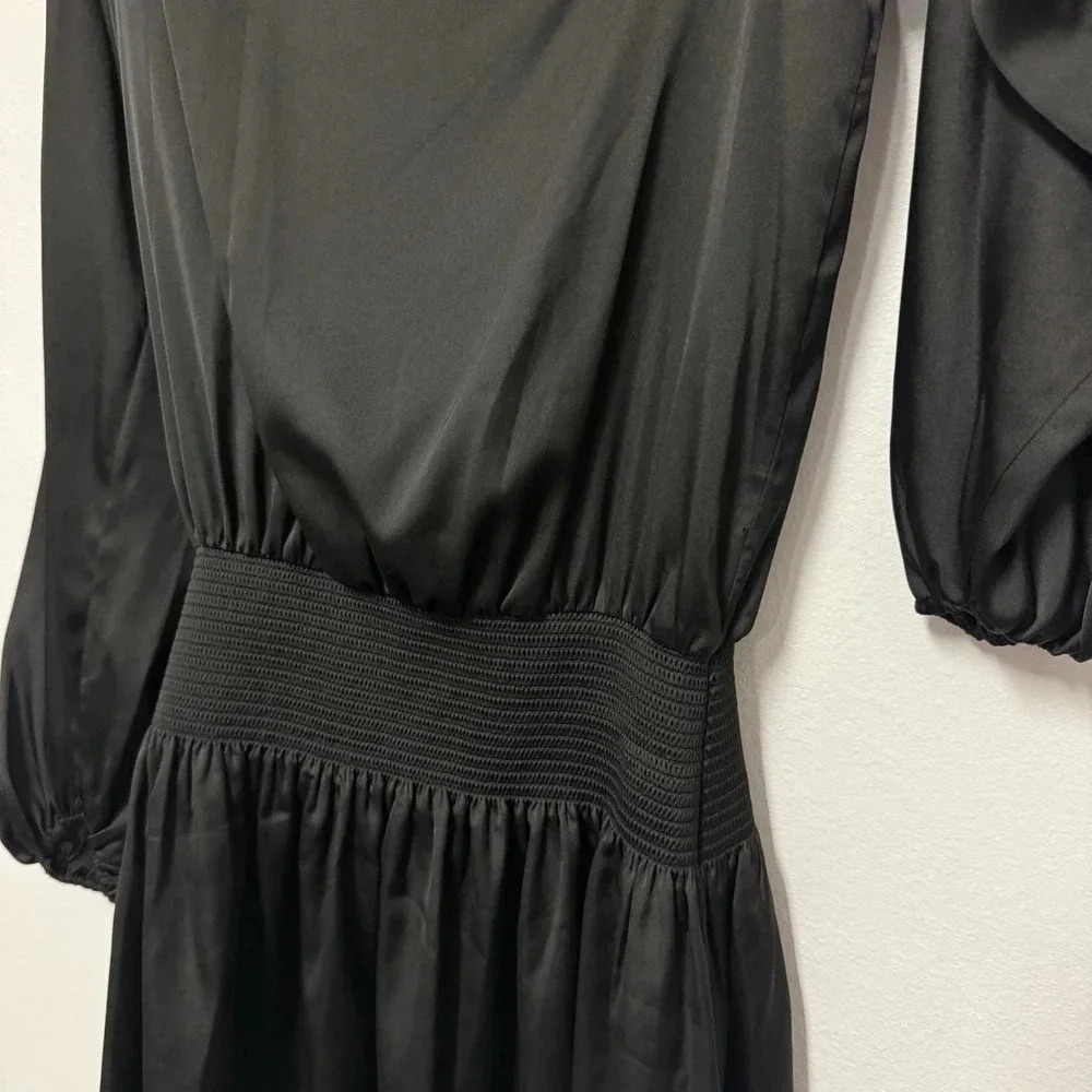 NWT Ramy Brook Off Shoulder Blouson Mini Dress Timothy Dress - Picture 3 of 6